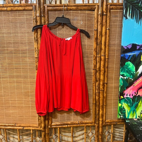 JohnPaulRichard Tops - John Paul Richard red blouse